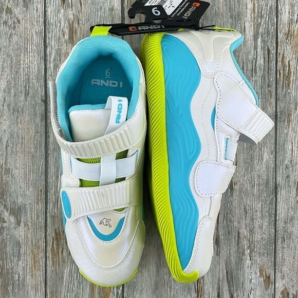 Big Kids Strap Athletic Basketball Sneakers Shoes Sneakers Shoes Size 6 - Picture 2 of 9